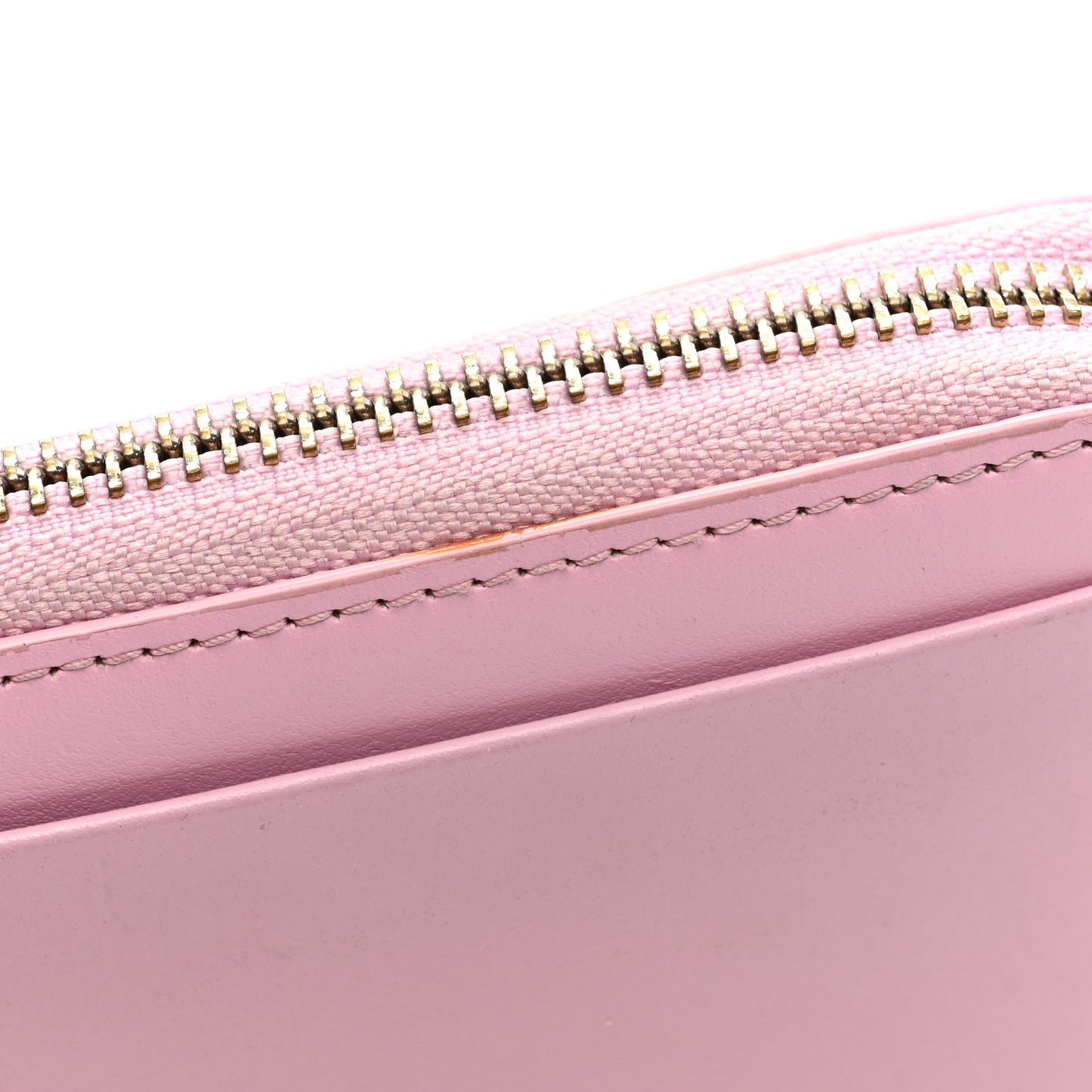Vitello Palazzo Medusa Zip Around Wallet Pink