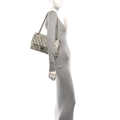 Chanel Metallic Aged Calfskin Quilted 2.55 Reissue 227 Flap Silver 2 of 10