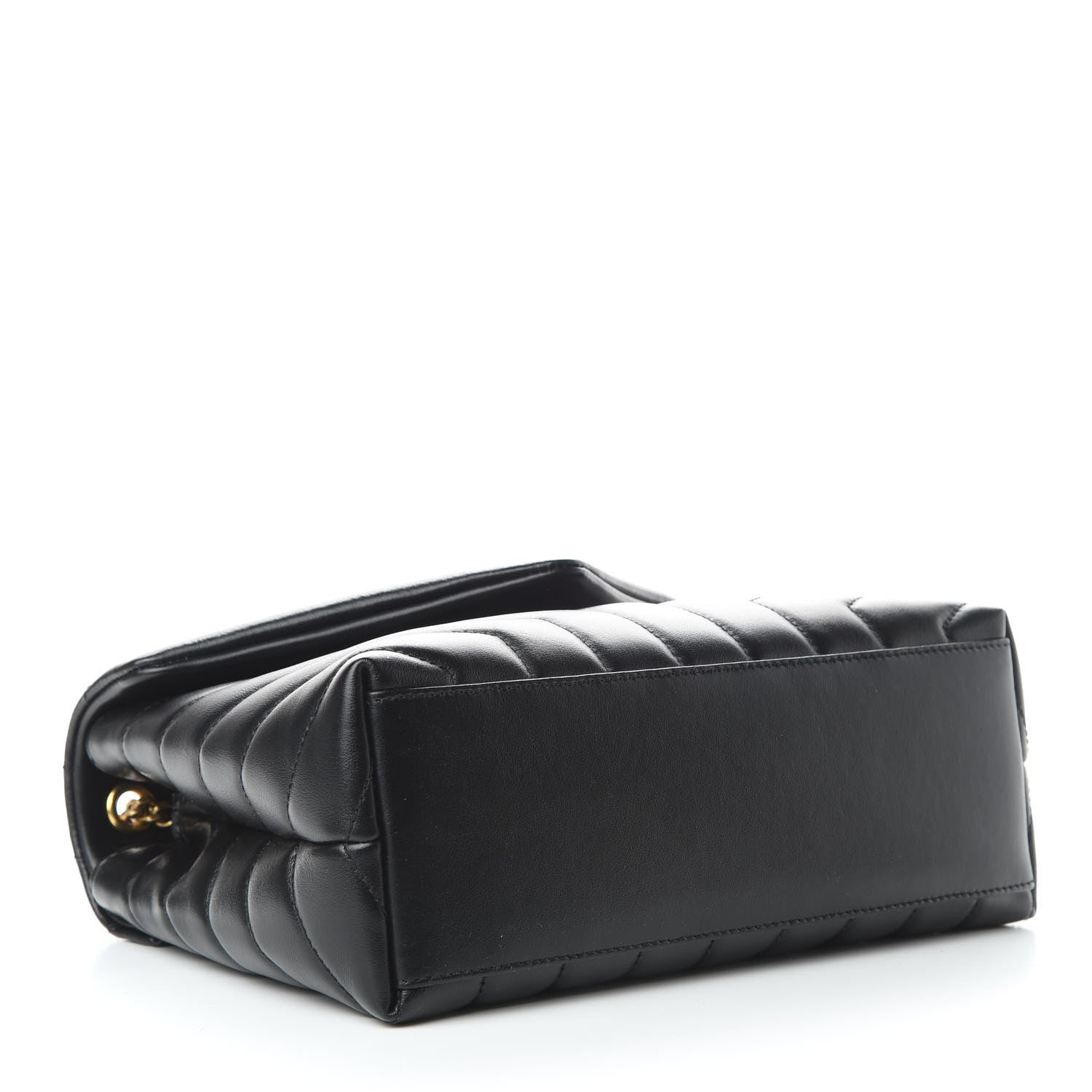 Saint Laurent Calfskin Y Quilted Monogram Small Loulou Chain Satchel Black 5 of 10