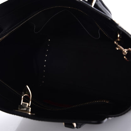 Valentino Garavani Vitello Rockstud Double Handle Tote Black 6 of 10