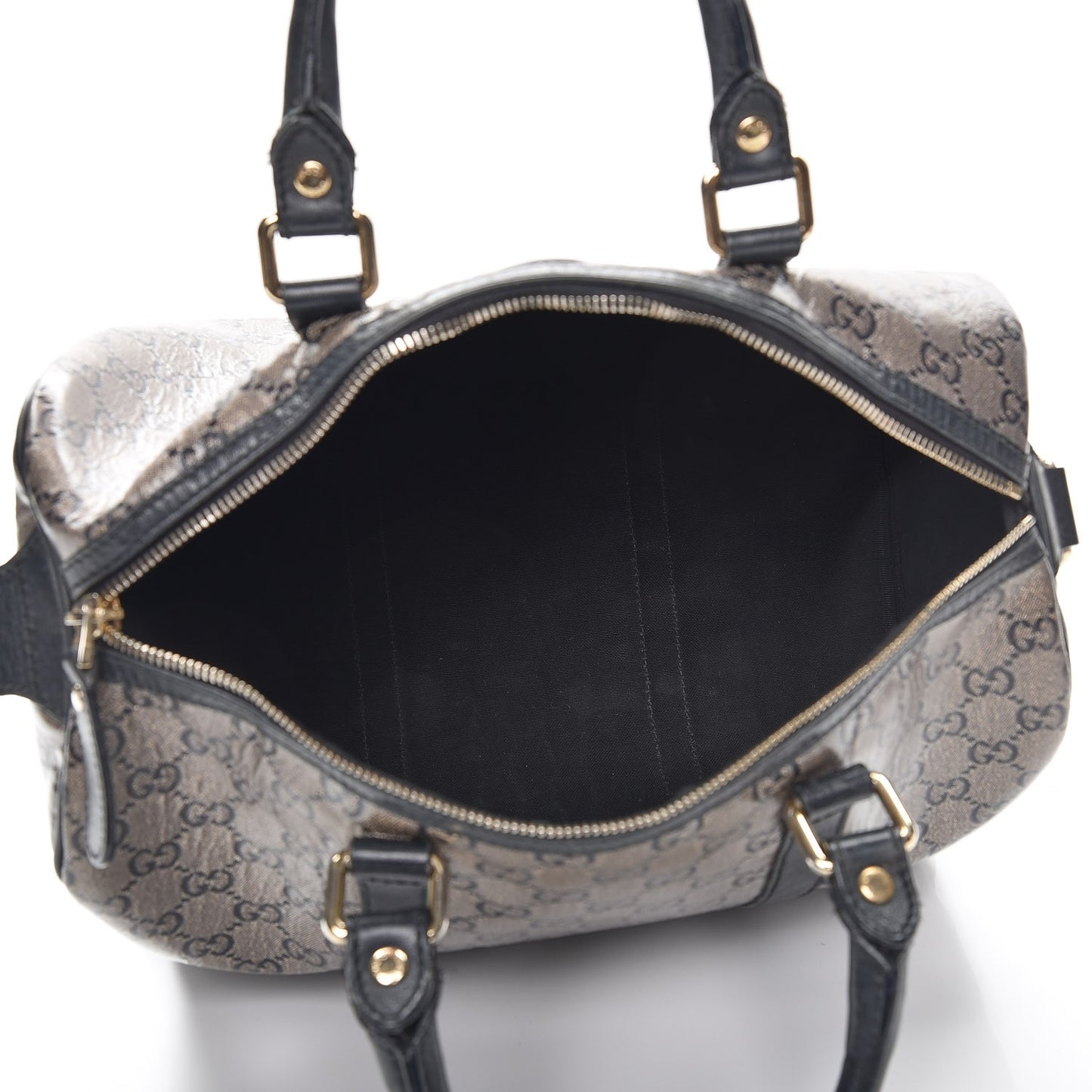 Crystal Monogram Joy Medium Boston Black