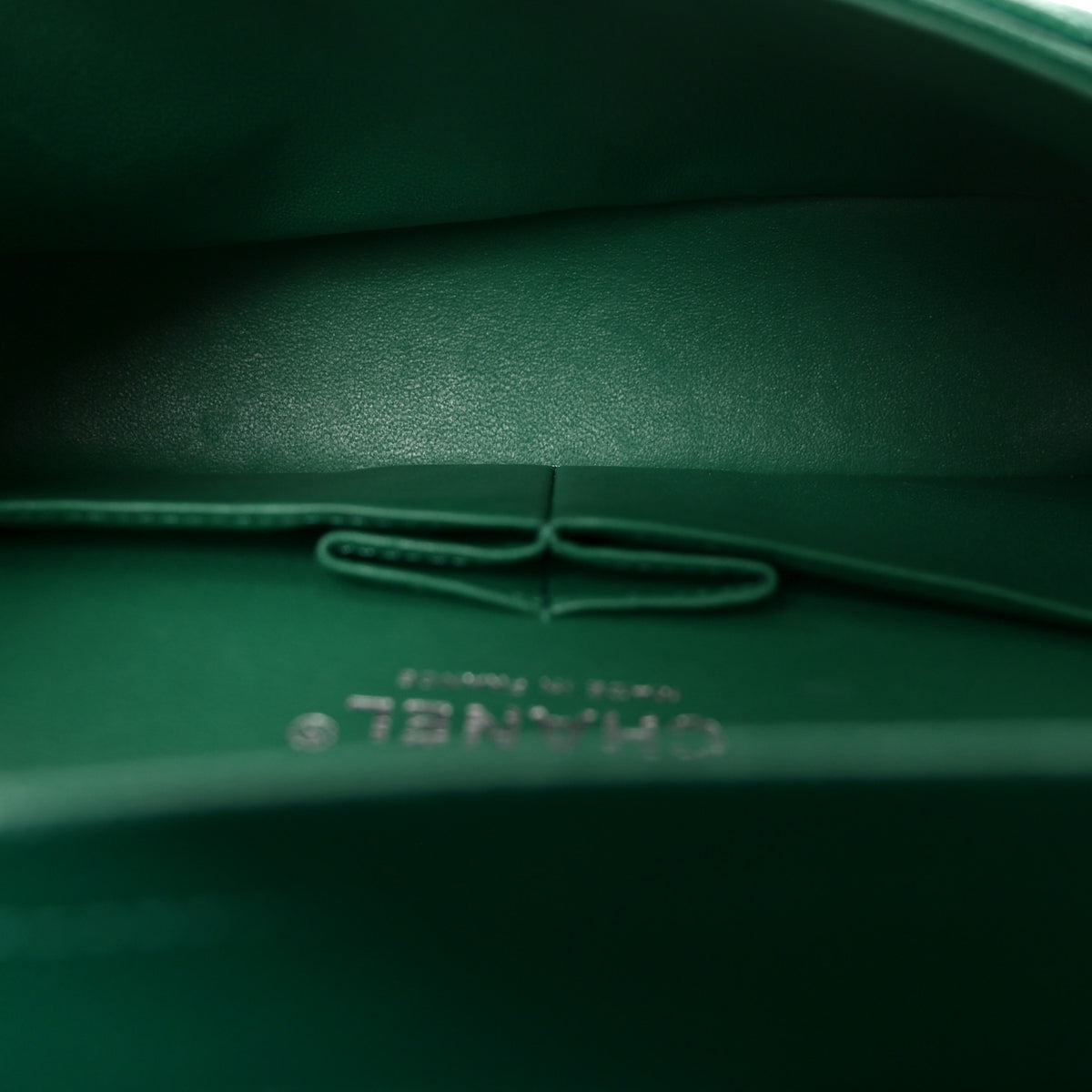 Chanel Caviar Quilted Small Double Flap Green 5 of 10