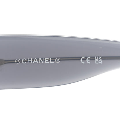 Chanel Acetate Square CC Crystal Sunglasses 71685A Grey 5 of 7