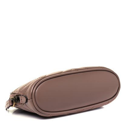 Gucci Calfskin Matelasse GG Marmont Pouch Cosmetic Case Porcelain Rose 4 of 9