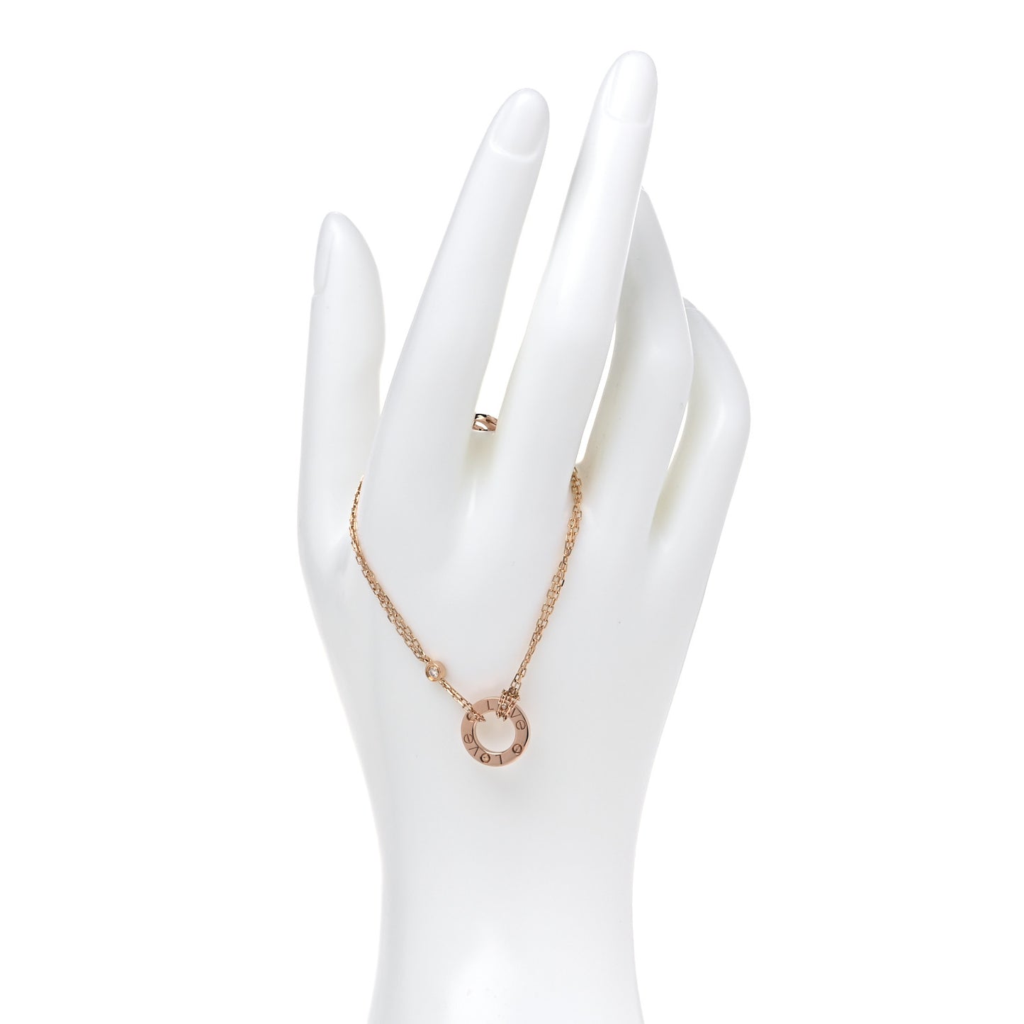 18K Pink Gold Diamond LOVE Bracelet