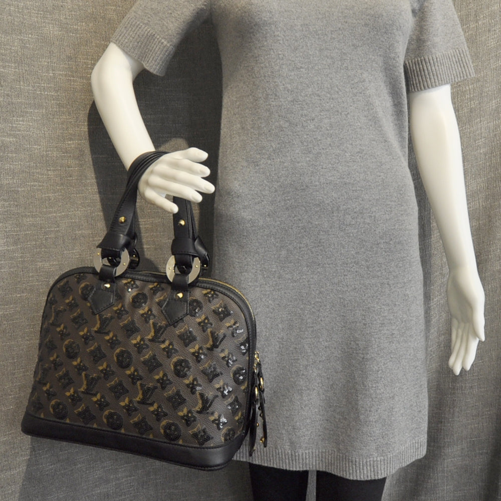 Monogram Sequins Eclipse Alma Black