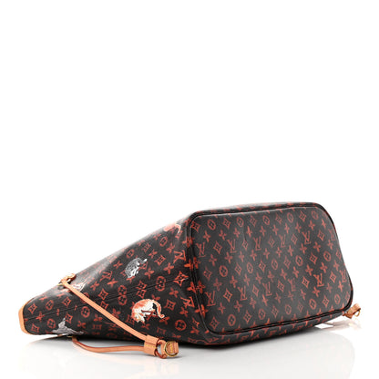 Louis Vuitton Catogram Neverfull MM Marron 4 of 15