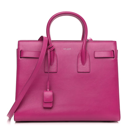 Saint Laurent Calfskin Small Sac De Jour Electric Pink 1 of 8