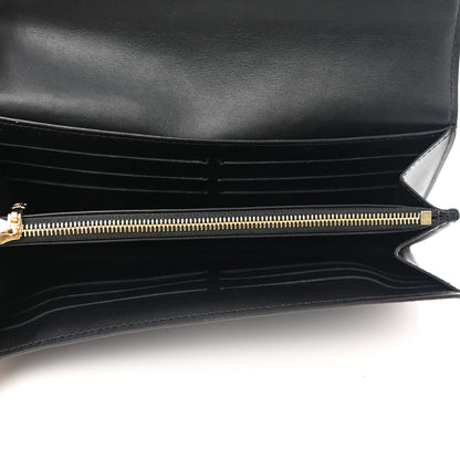 Louis Vuitton Monogram Flower Lock Long Wallet Black 5 of 10