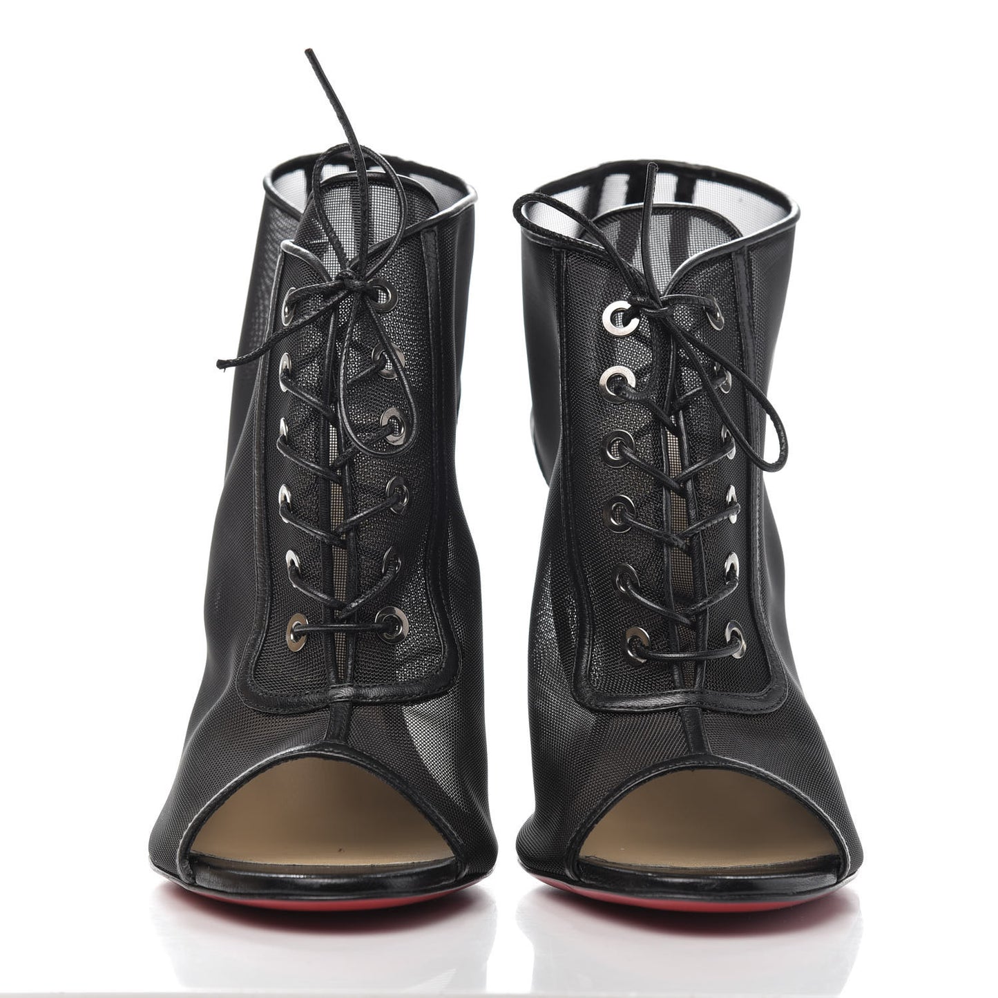 Rete Kid Open Ondessa 100 Peep Toe Booties 39 Black
