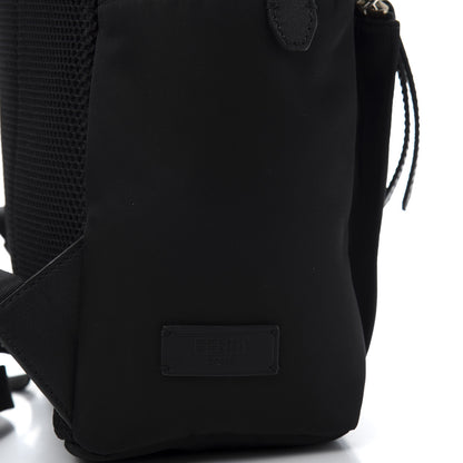 Fendi Nylon Vitello Fox Goat Fur Monster Eyes Backpack Black Multicolor Sky 11 of 11