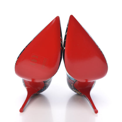 Christian Louboutin Patent Loubitag So Kate 120 Pumps 35 Black 5 of 7