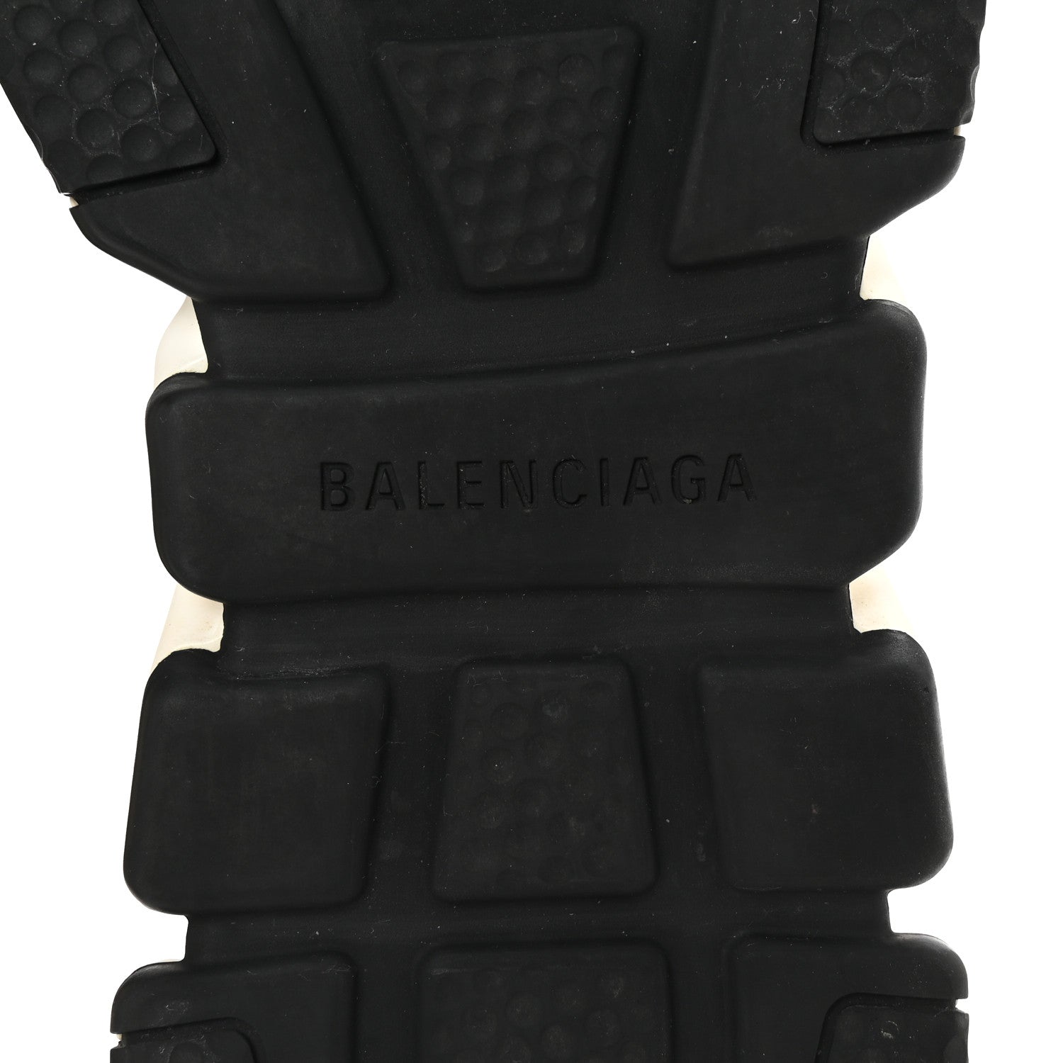 Balenciaga Laminated Knit Bi-Color Sole Womens Speed Sneakers 37 White Black 7 of 10