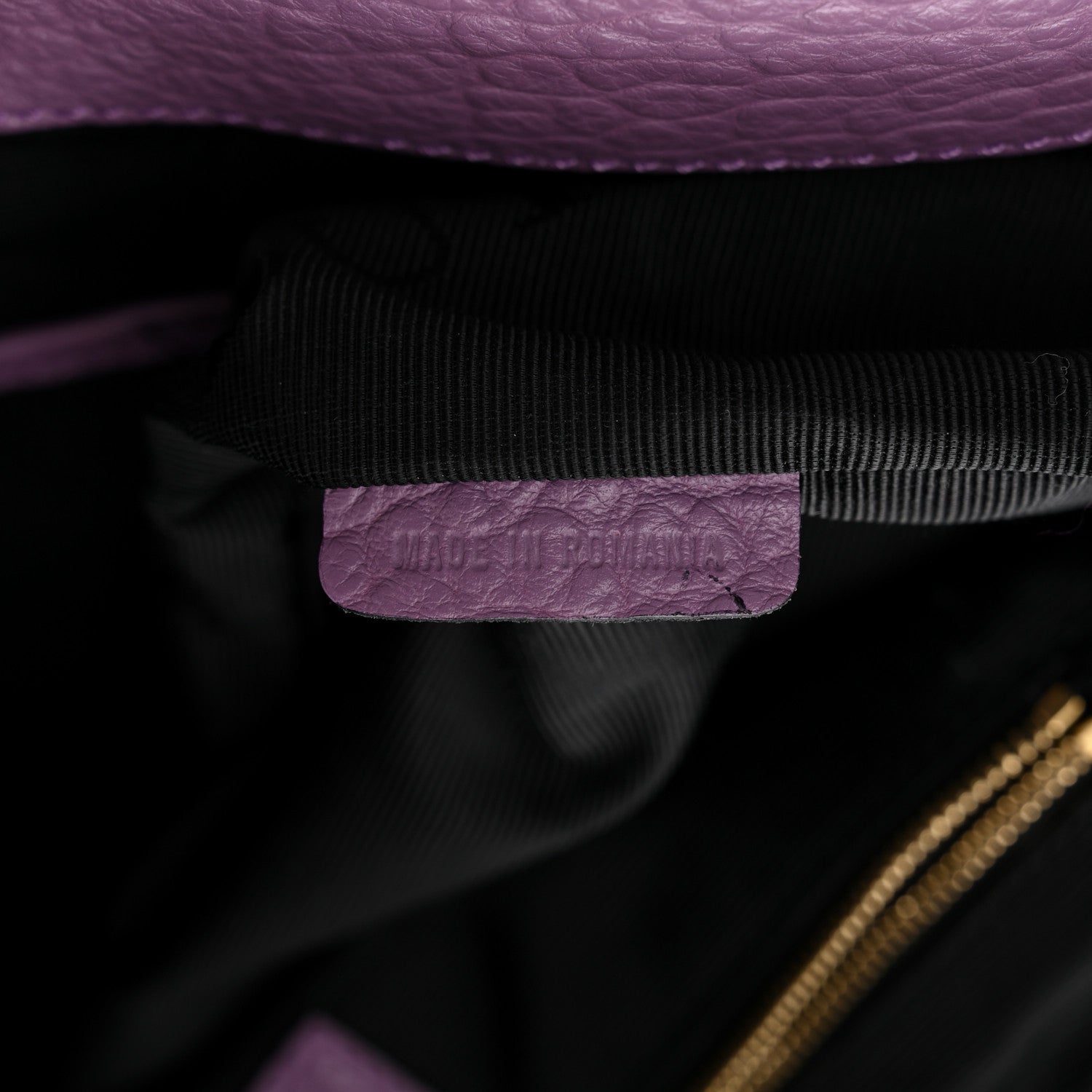 Burberry Heritage Grain Check Embossed Medium Dewsbury Tote Purple 7 of 11