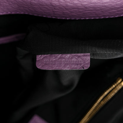 Burberry Heritage Grain Check Embossed Medium Dewsbury Tote Purple 7 of 11