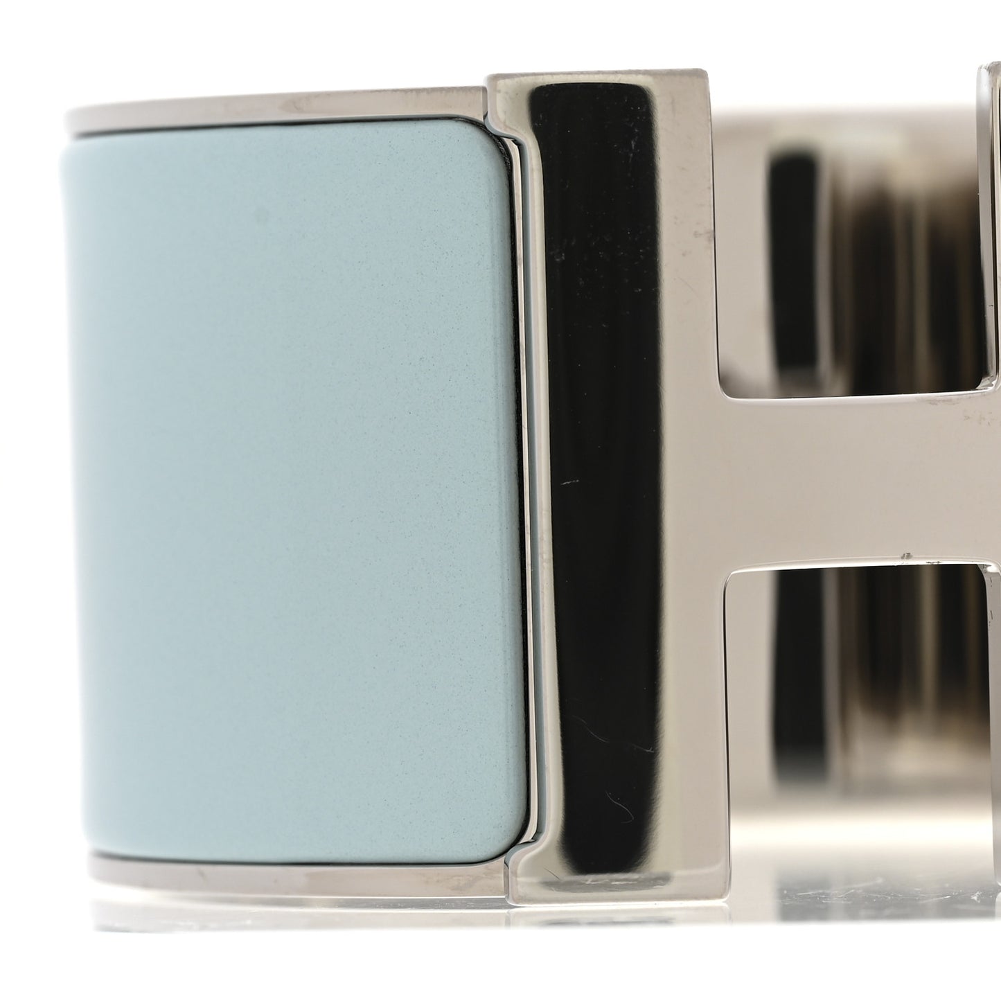 Enamel Extra Wide Clic Clac H Bracelet PM Bleu Glacier