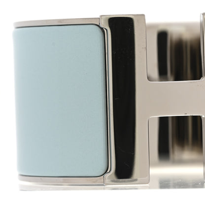 Hermes Enamel Extra Wide Clic Clac H Bracelet PM Bleu Glacier 5 of 5