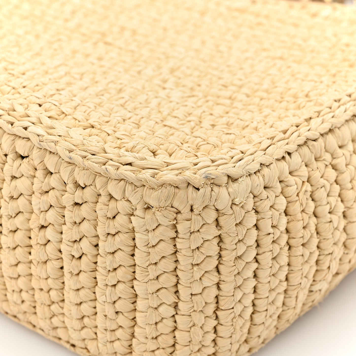 Yarn Raffia Effect Crochet Re-Edition 2005 Shoulder Bag Naturale