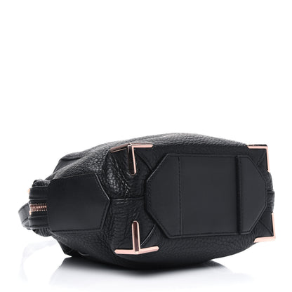 Alexander Wang Pebbled Calfskin Mini Emile Black Rose Gold Hardware 3 of 4