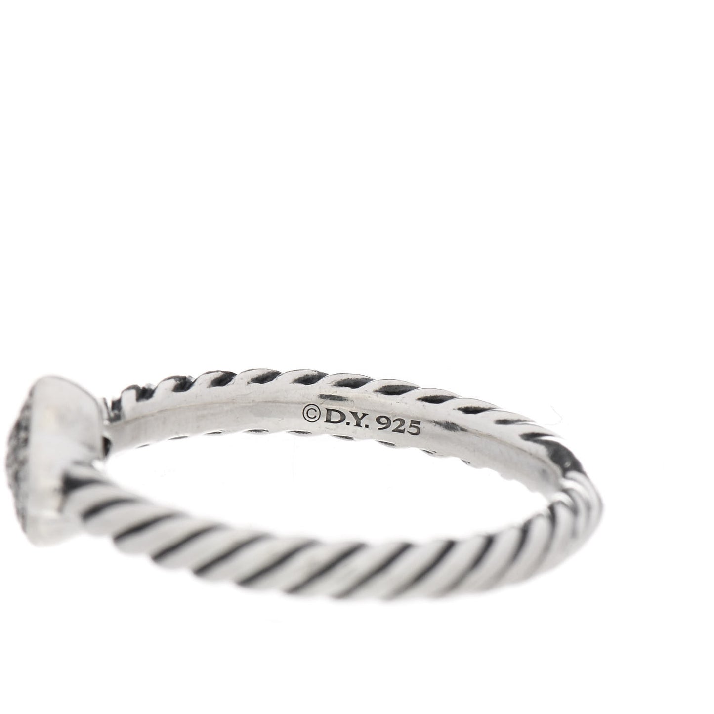 Sterling Silver Diamond Quatrefoil Ring 49 5