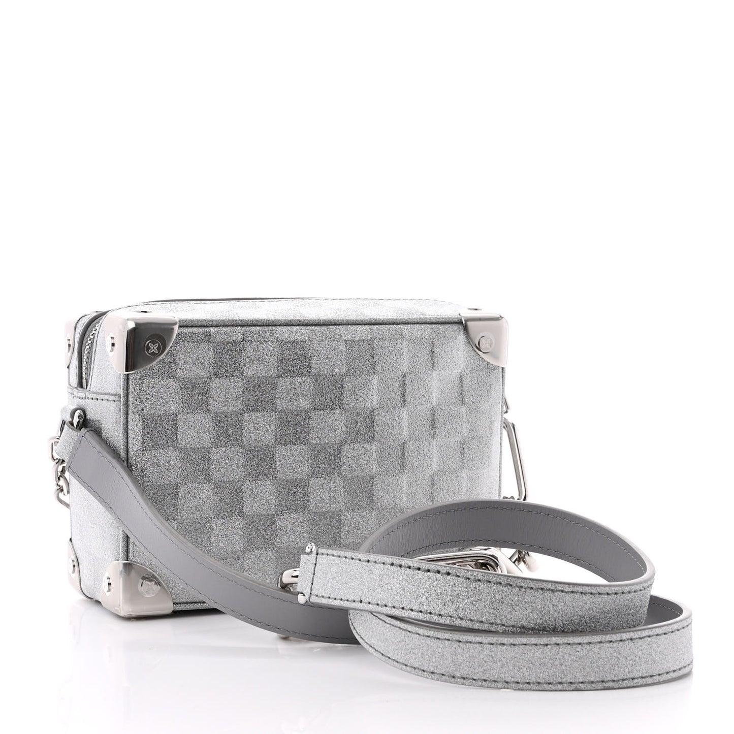 Damier Glitter Mini Soft Trunk Silver