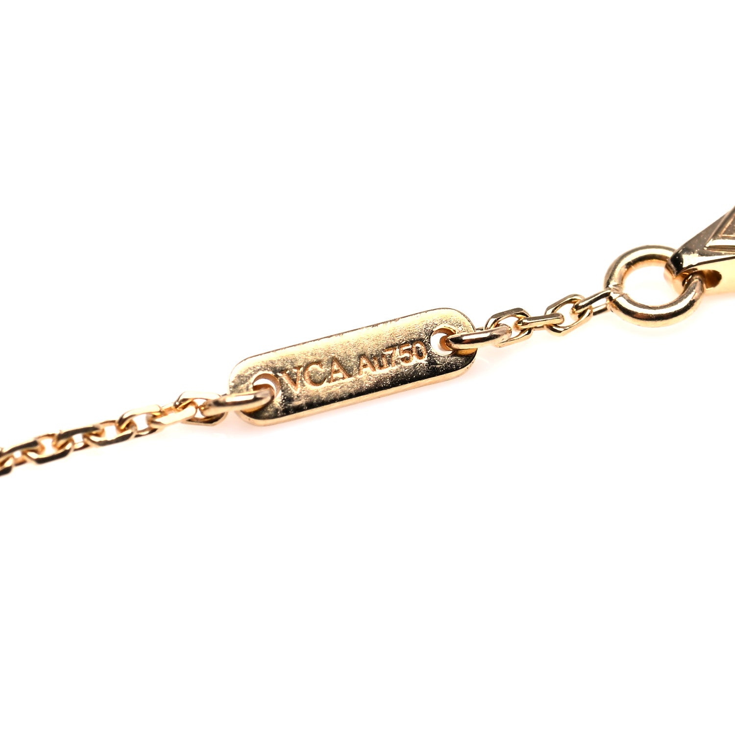 Van Cleef & Arpels 18K Yellow Gold Mother of Pearl Sweet Alhambra Bracelet 5 of 6
