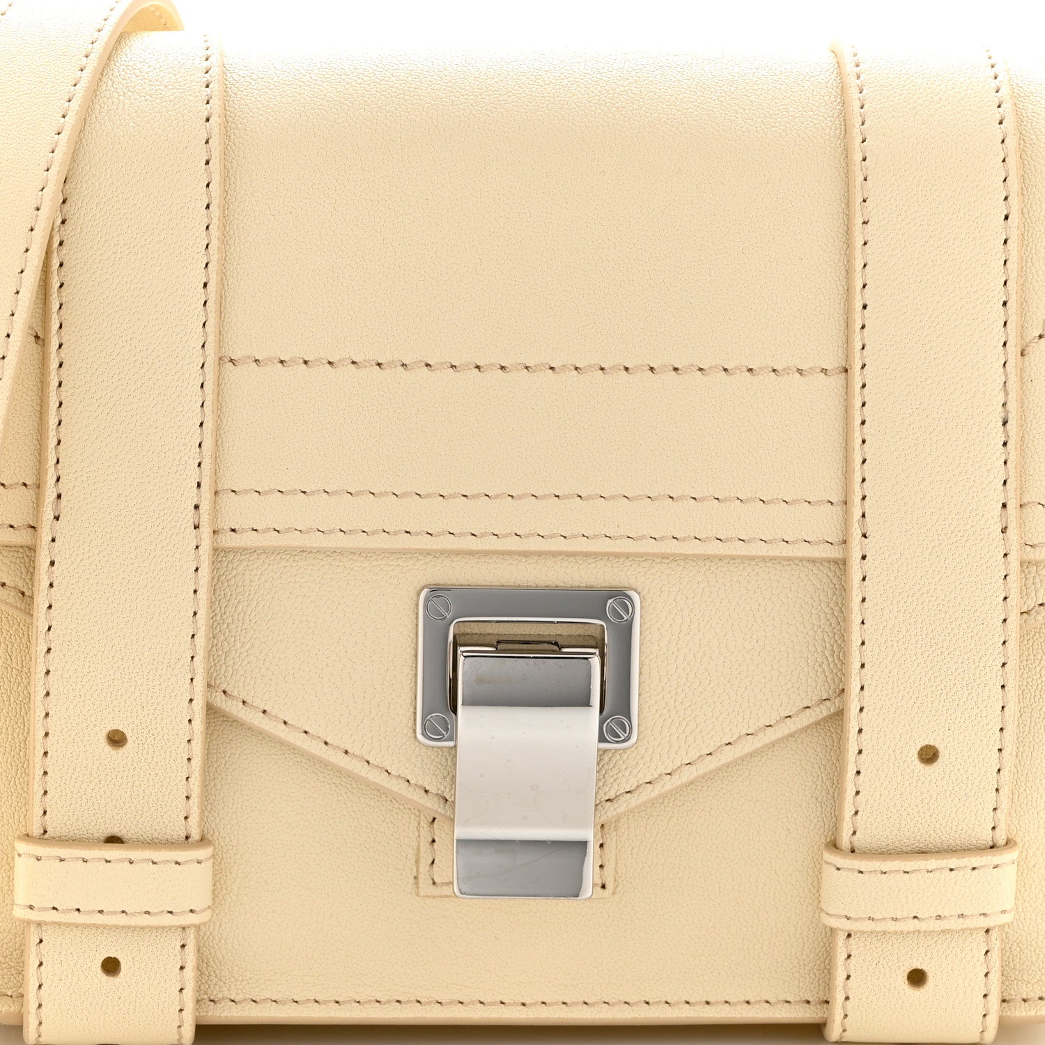 Proenza Schouler Lambskin PS1 Mini Pouch Messenger Beige 7 of 9