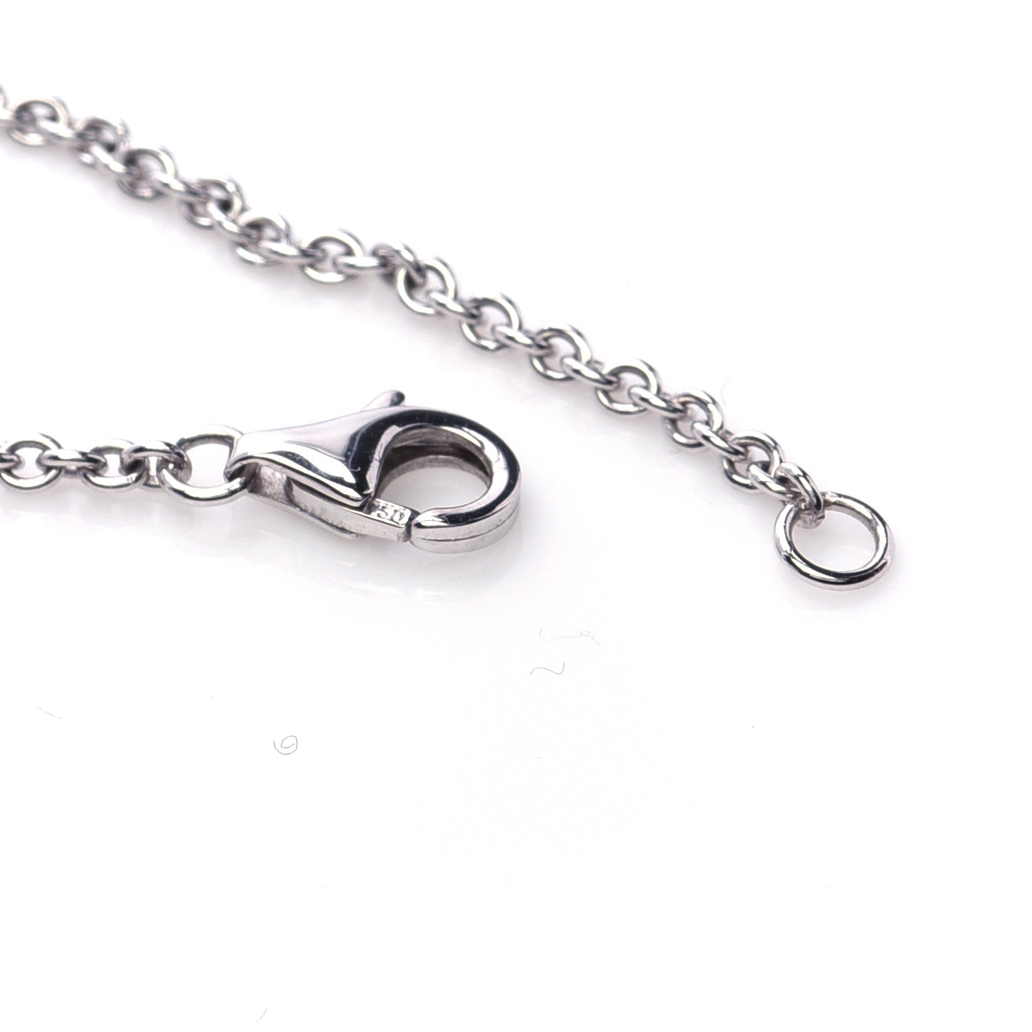 Cartier 18K White Gold Interlocking LOVE Necklace 5 of 5