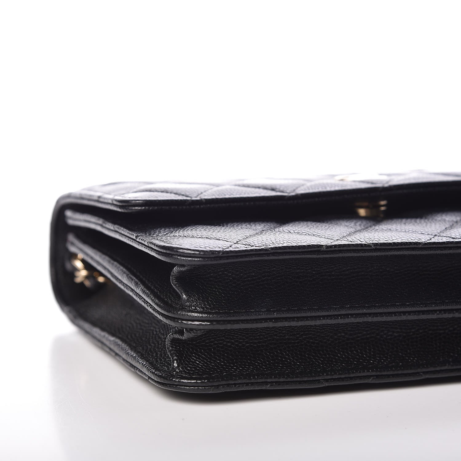 Chanel Caviar Quilted Square Wallet On Chain WOC Black 5 of 11