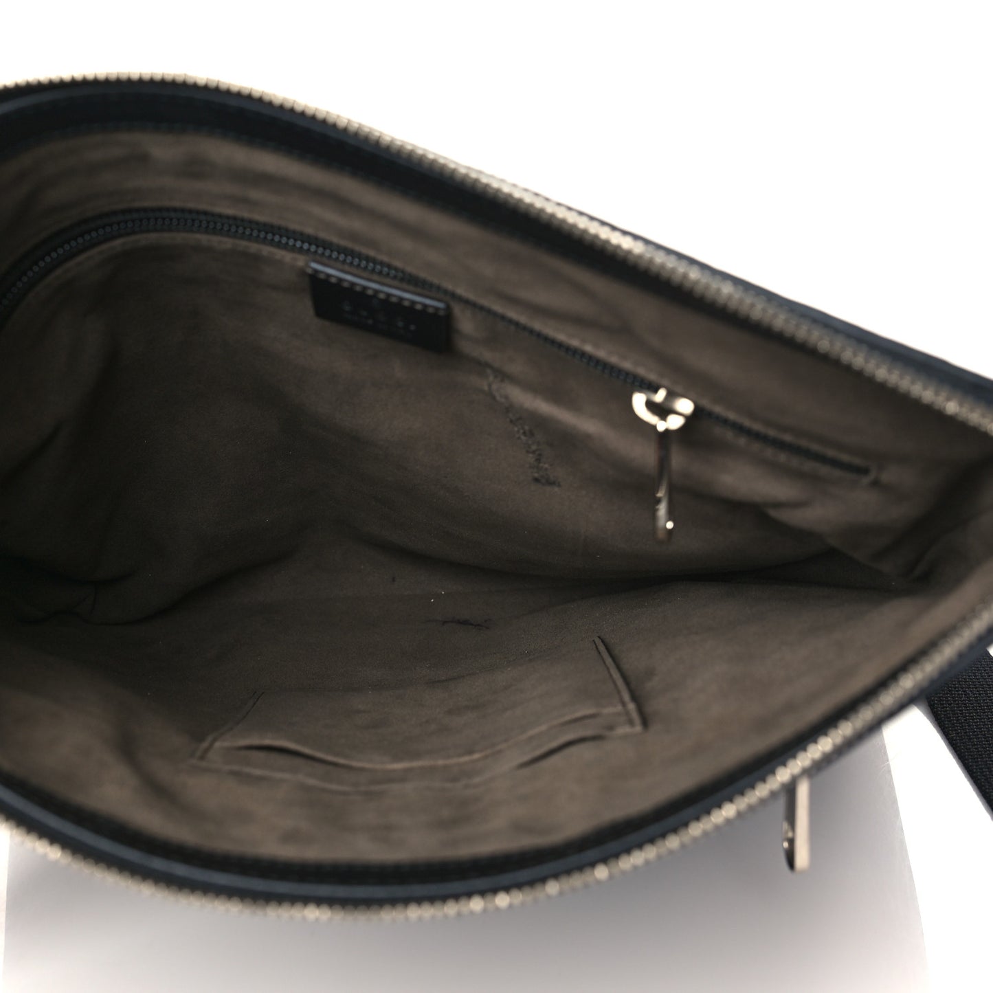 Guccissima Signature Medium Flat Messenger Bag Black