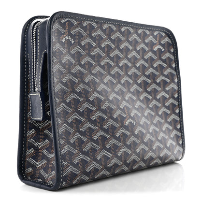 Goyard Goyardine Jouvence Toiletry Pouch MM Blue 3 of 7