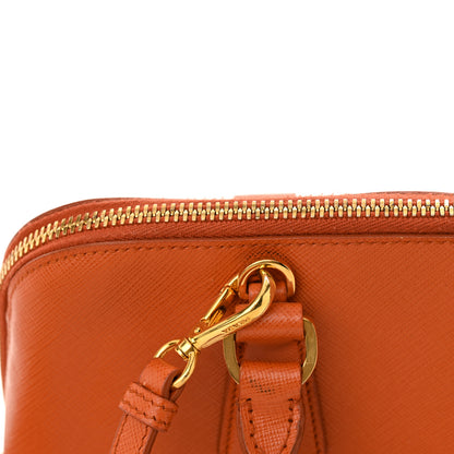 Prada Saffiano Lux Medium Promenade Tote Papaya 11 of 15