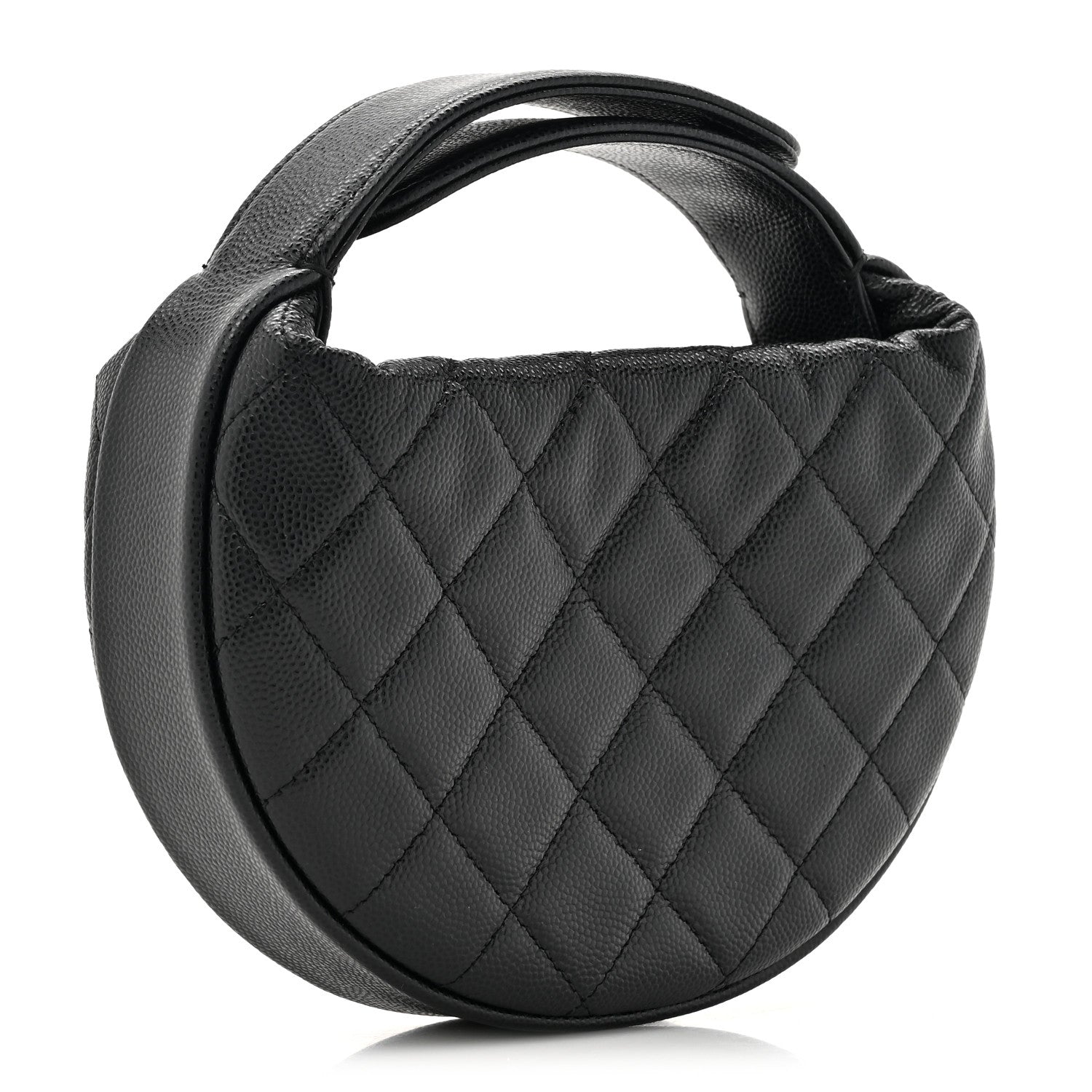 Chanel Caviar Quilted Polly Pocket Pouch Hobo Black 3 of 11