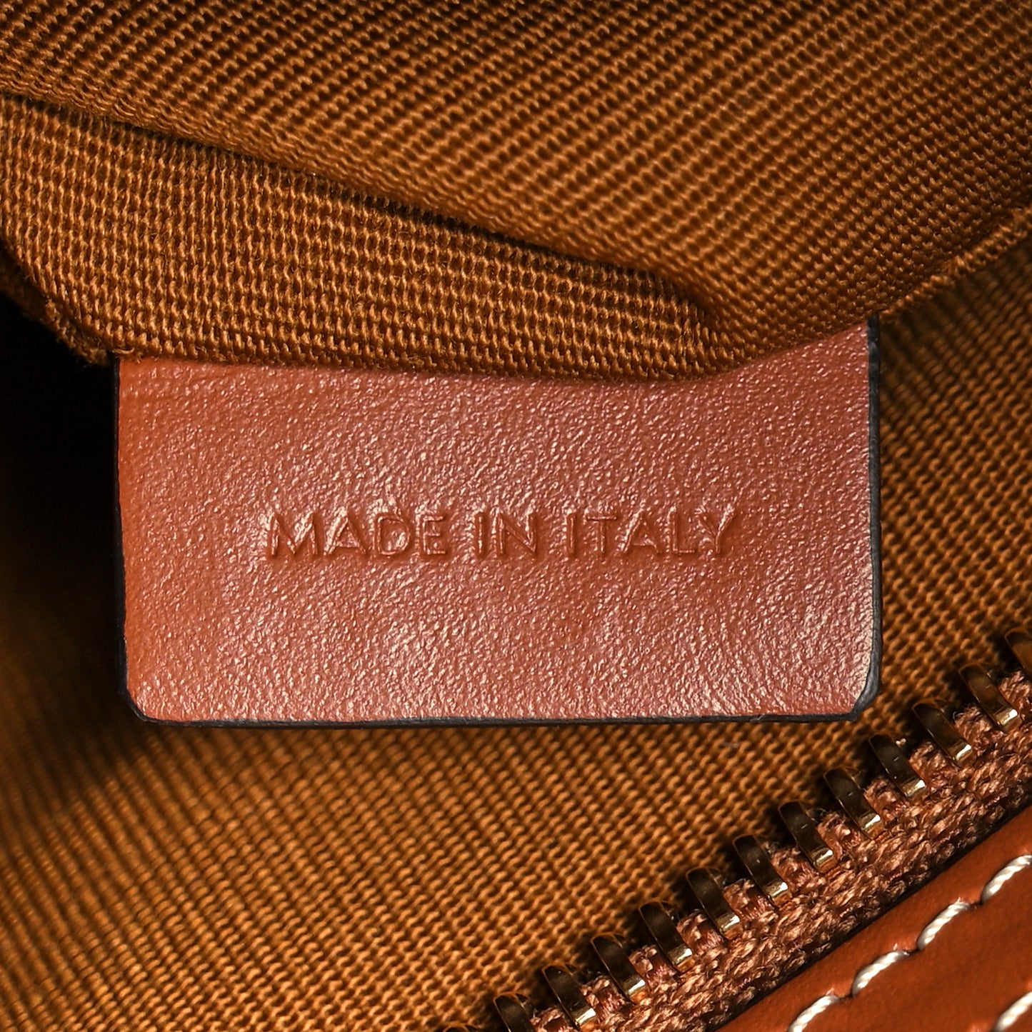 Triomphe Canvas Calfskin Horizontal Cabas Tan