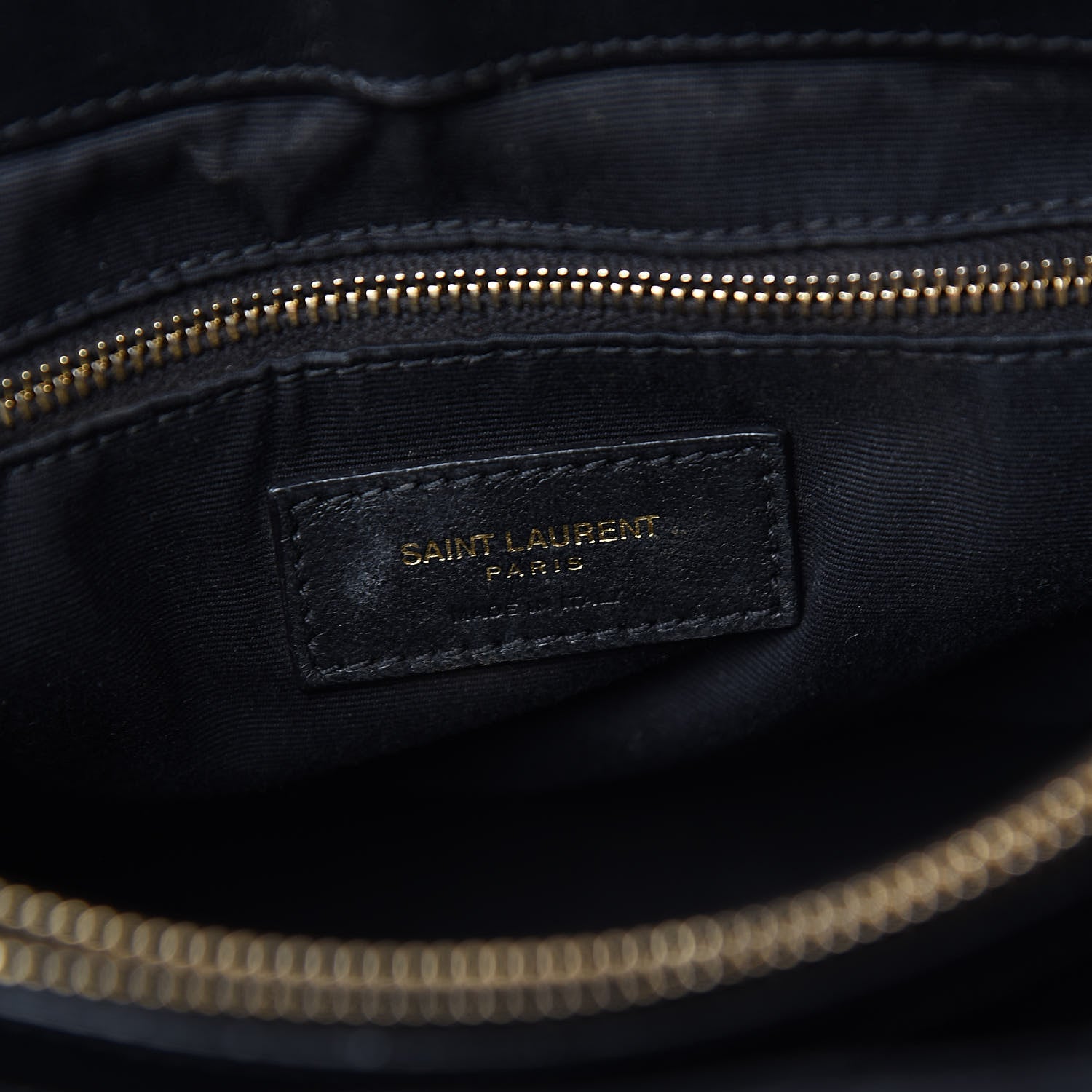 Saint Laurent Calfskin Y Quilted Monogram Medium Loulou Chain Satchel Black 7 of 15
