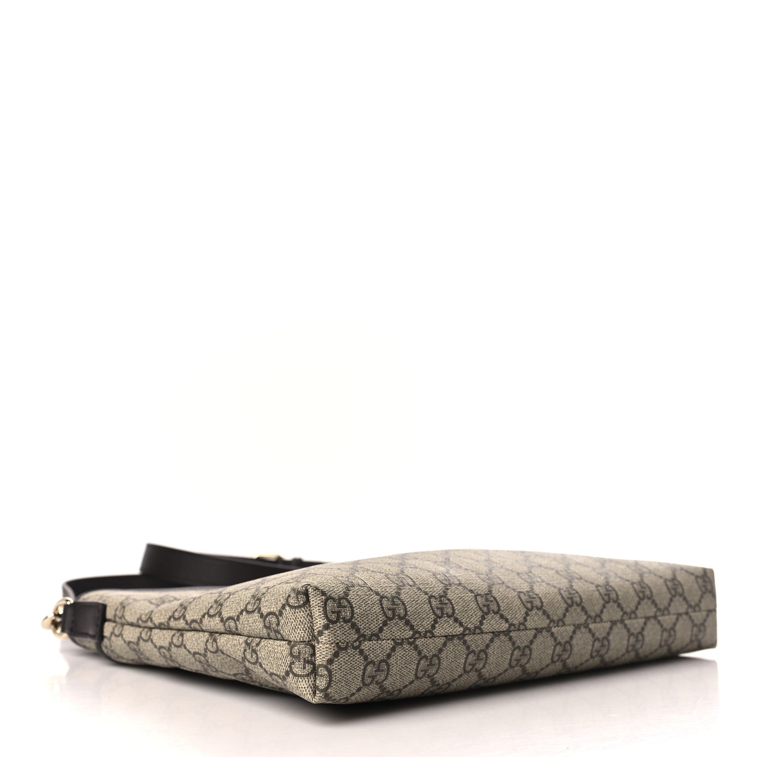 Gucci GG Plus Monogram Medium Flat Messenger Bag Dark Brown 4 of 9