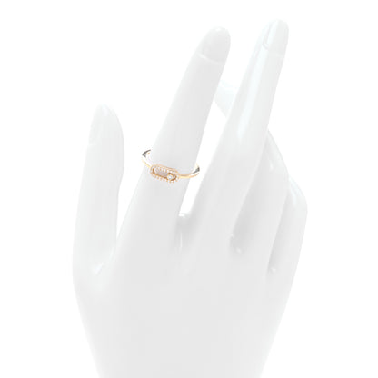 Messika 18K Yellow Gold Diamond Move Uno Pave Ring 54 6.75 2 of 4