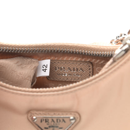 Prada Tessuto Nylon Saffiano Mini Re-Edition 2000 Shoulder Bag Cammeo 6 of 9
