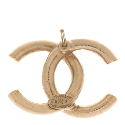 Chanel Crystal Baguette CC Earrings Gold Pink Multicolor 4 of 4