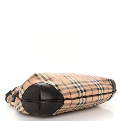 Burberry Haymarket Check Medium Willenmore Hobo Chocolate 4 of 11