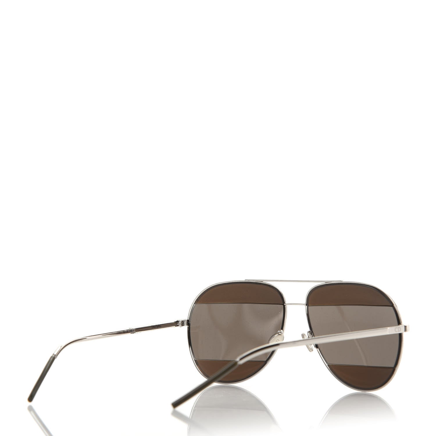 Christian Dior Metal DiorSplit 2 Sunglasses Brown Grey 4 of 7