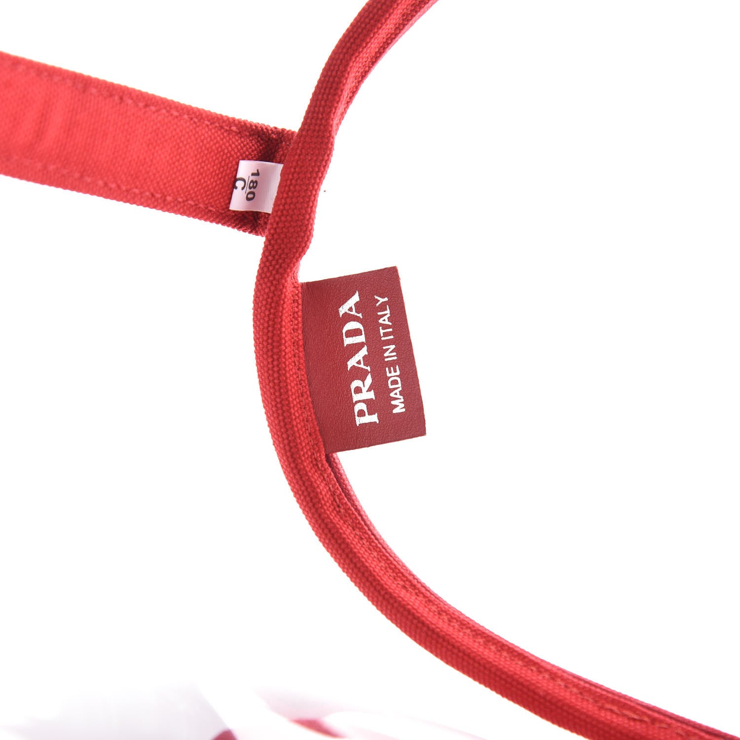 Prada Plexiglass Canapa Shopper Tote Red 6 of 8