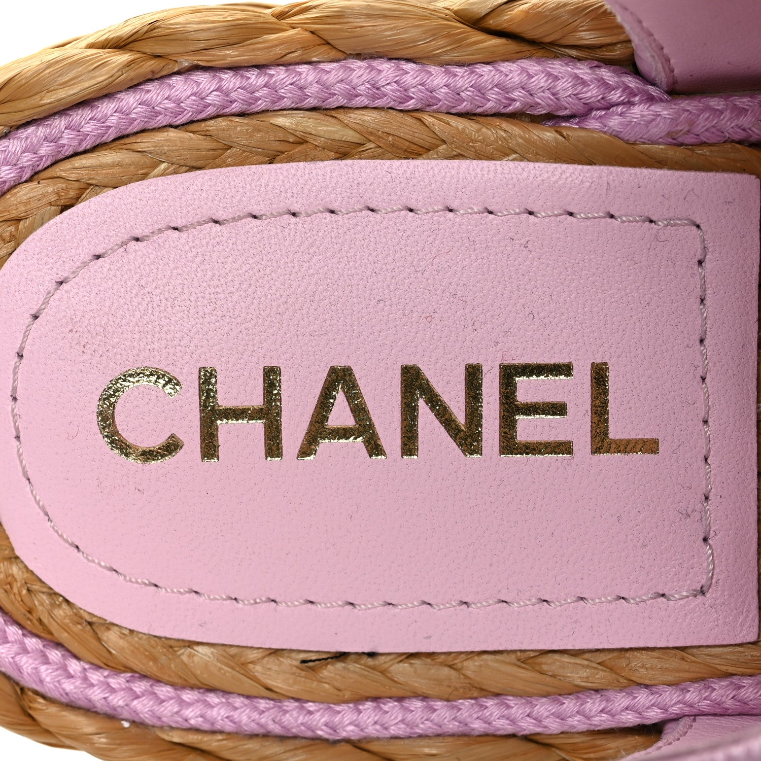 Chanel Tweed Lambskin Velcro Dad Sandals 38 Pink Multicolor 7 of 8