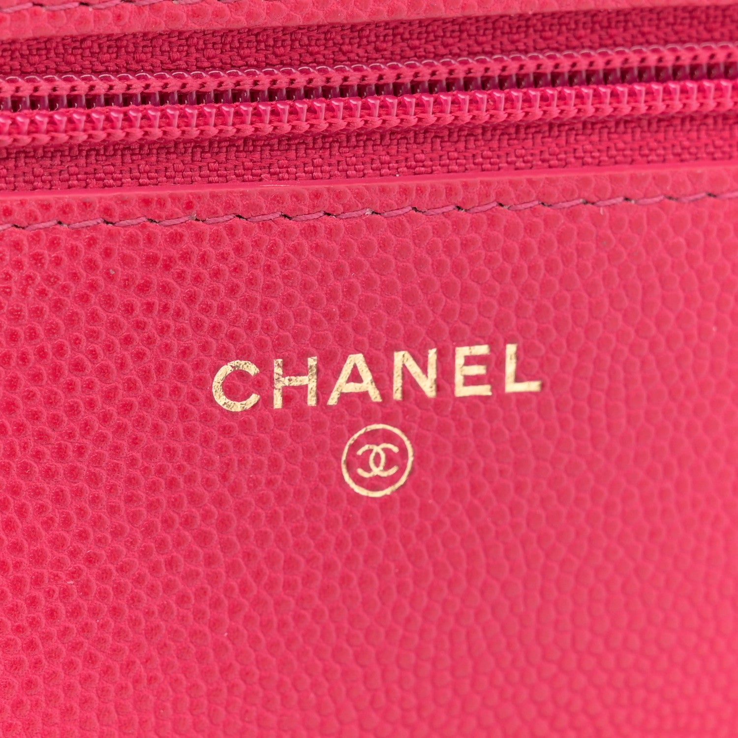 Chanel Caviar Quilted 2.55 Reissue Wallet On Chain WOC Dark Pink 6 of 13