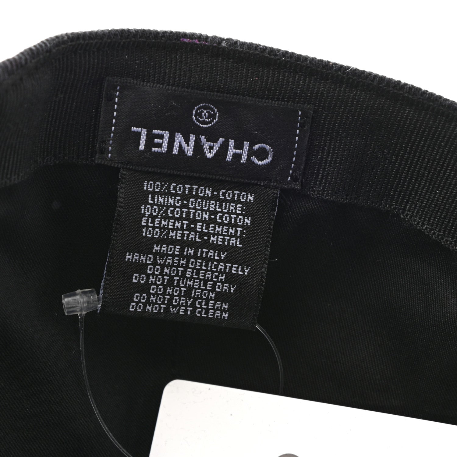 Chanel Denim Mood Cap Hat Black 8 of 8