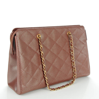 Chanel Metallic Caviar Shoulder Bag Brown 3 of 8