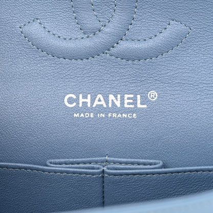 Chanel Patent Calfskin Quilted Medium Double Flap Turquoise 6 of 14