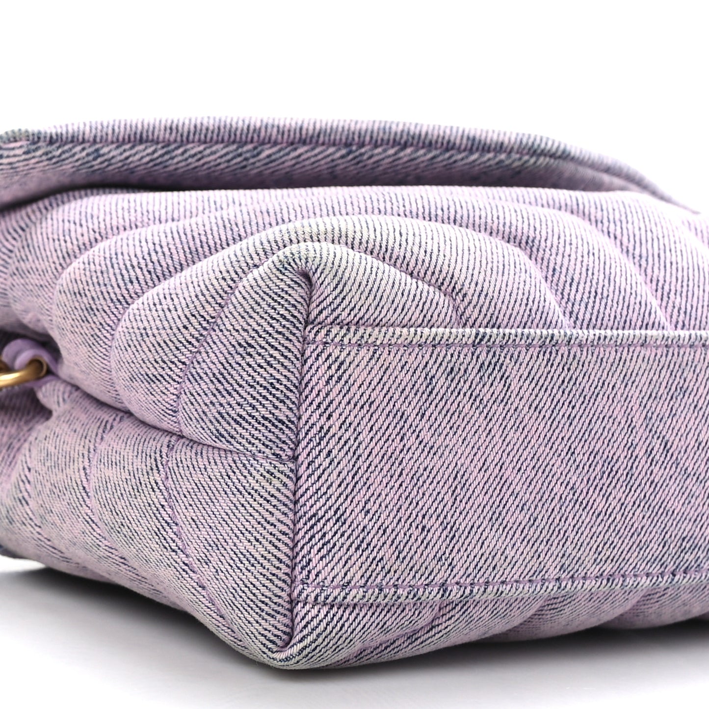 Denim Y Quilted Monogram Toy Loulou Crossbody Bag Bleached Lilac