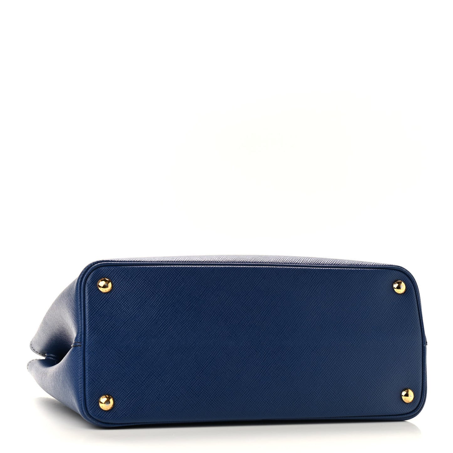 Saffiano Cuir Medium Double Bag Bleuette Rosso