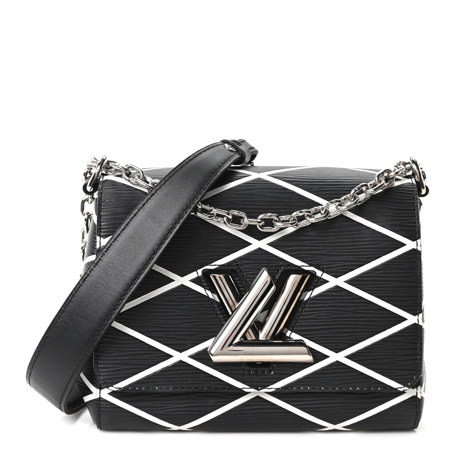 Louis Vuitton Epi Malletage Twist Shoulder Bag PM Black 1 of 9